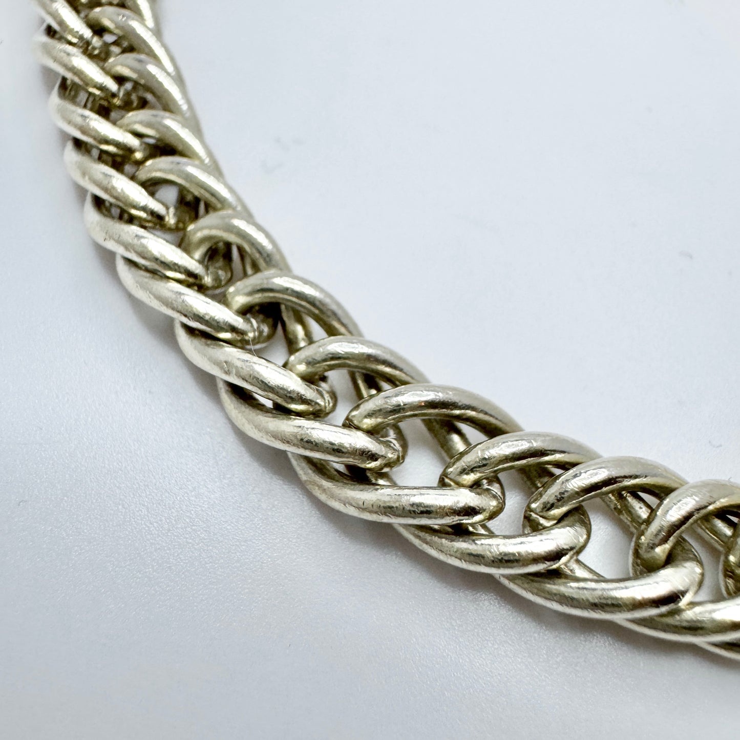 Sweden 1950s. Vintage Solid Silver Charm Bracelet w Zodiac Sagittarius Charm