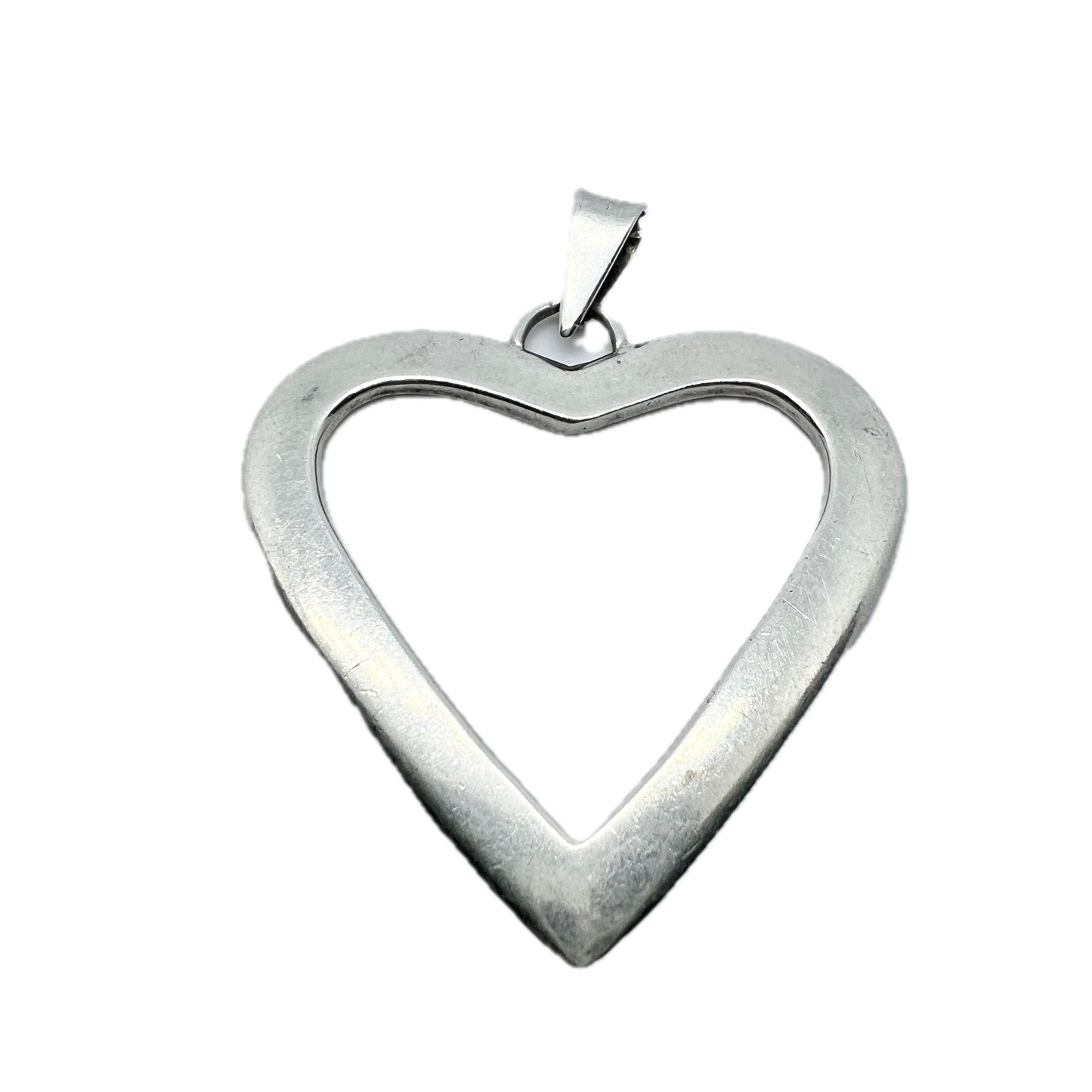 Arvo Saarela, Sweden 1960. Vintage Sterling Silver Heart Pendant.