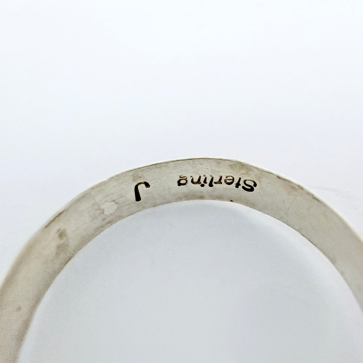 Prob. Jason Livingston. Vintage Native American Sterling Silver Onyx Ring.
