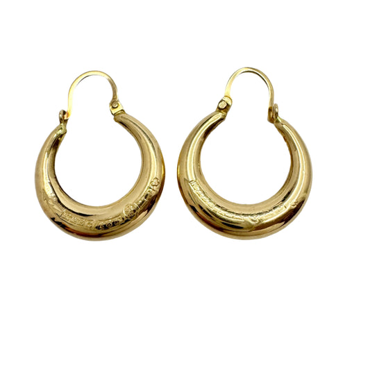 Ceson, Sweden 1962. Vintage 18k Gold Earrings.