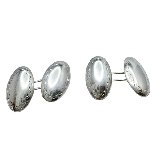 Lagerström, Sweden 1962. Vintage Sterling Silver Cufflinks.