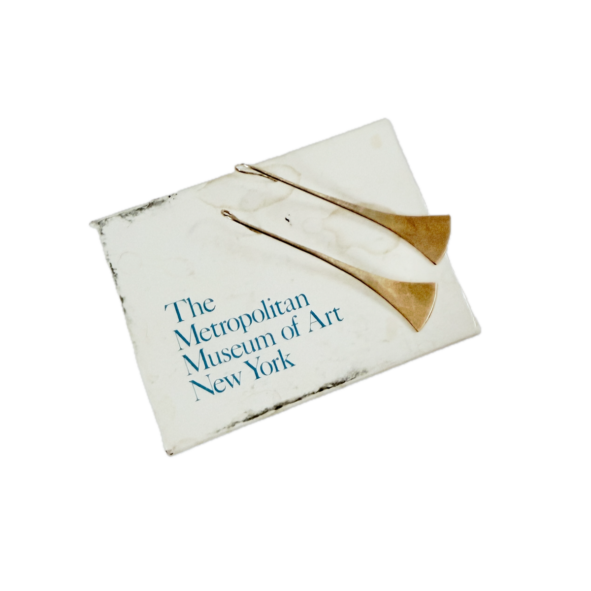 Ronald Hayes Pearson, for the MET, NYC. Vintage 14k Gold Earrings.