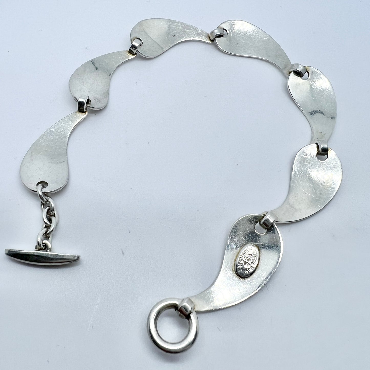 Herman Siersbøl, Denmark 1960s Vintage Sterling Silver Bracelet.