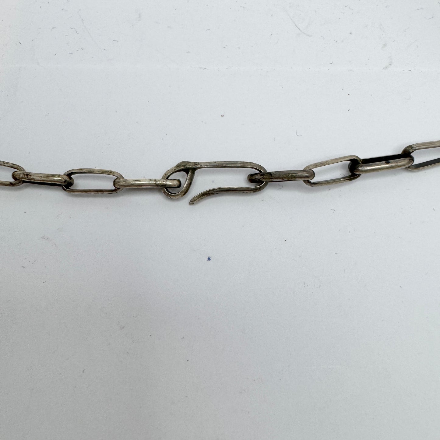 Vintage Sterling Silver Turquoise Native American Necklace. Likely Johnson Yazzie