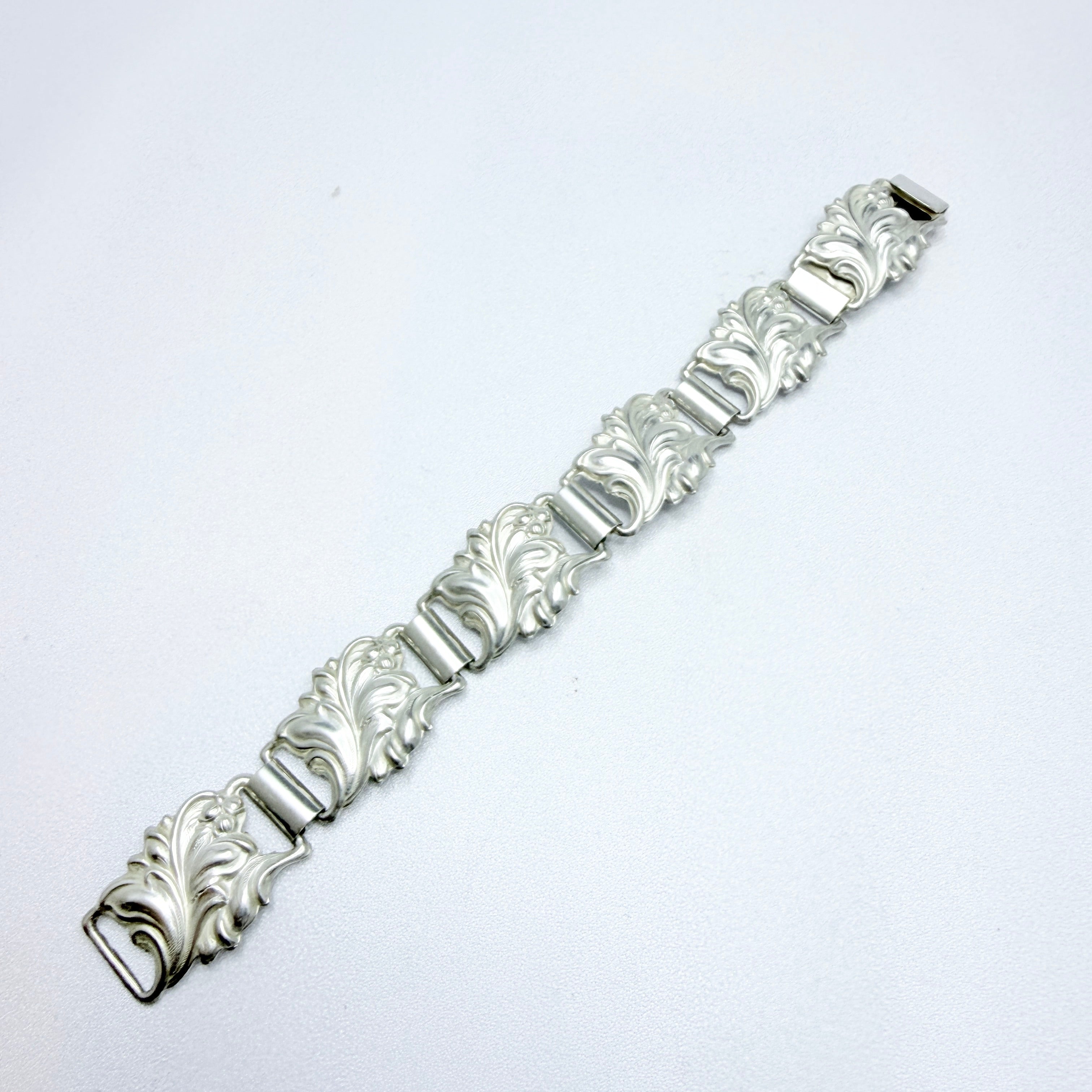 Asa-Silver Tage Linde, Sweden 1957. Vintage Solid Silver Leaf