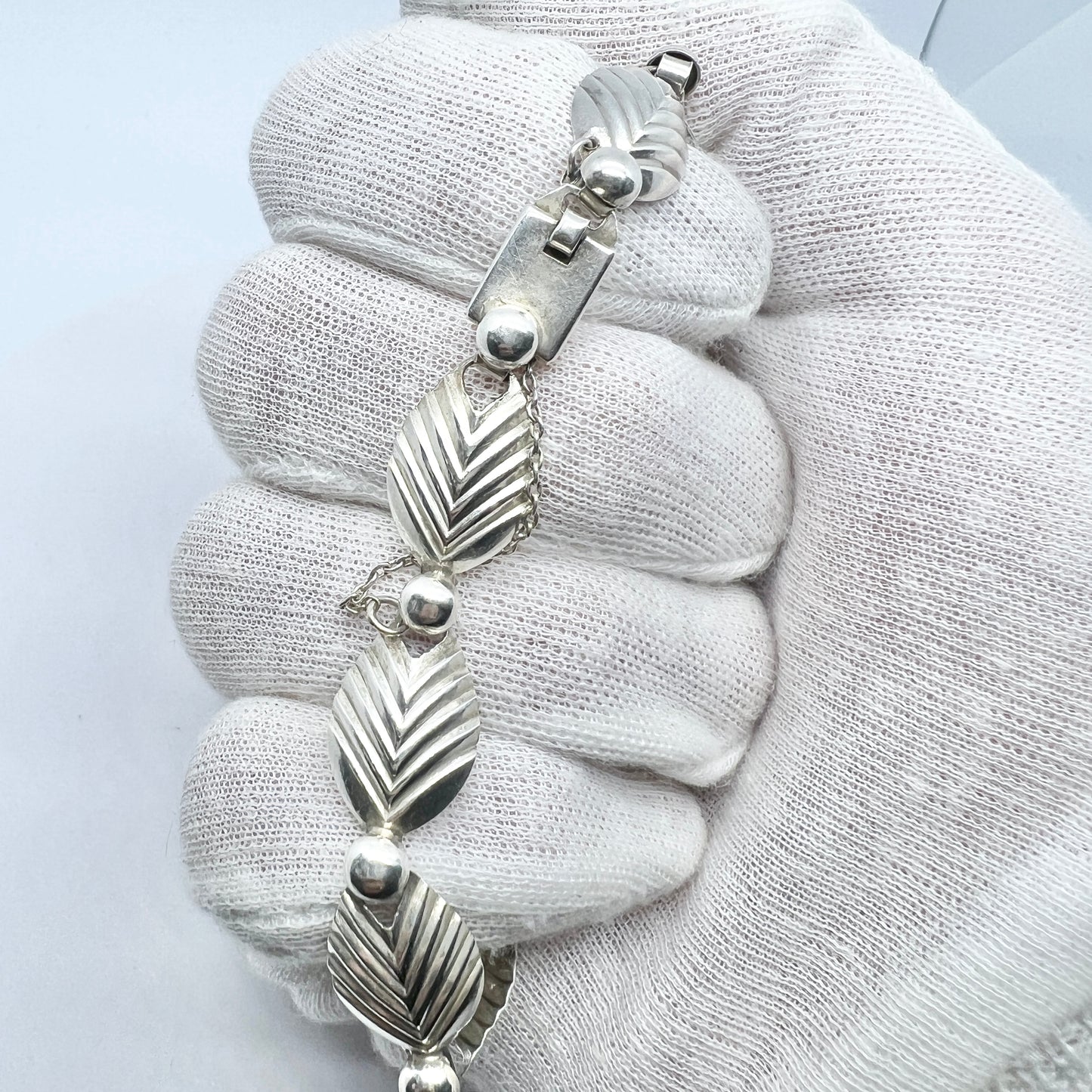 Niels Erik From, Denmark 1940-50s. Sterling Silver Bracelet.