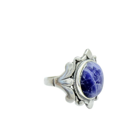 Israel. Vintage Sterling Silver Sodalite Ring.