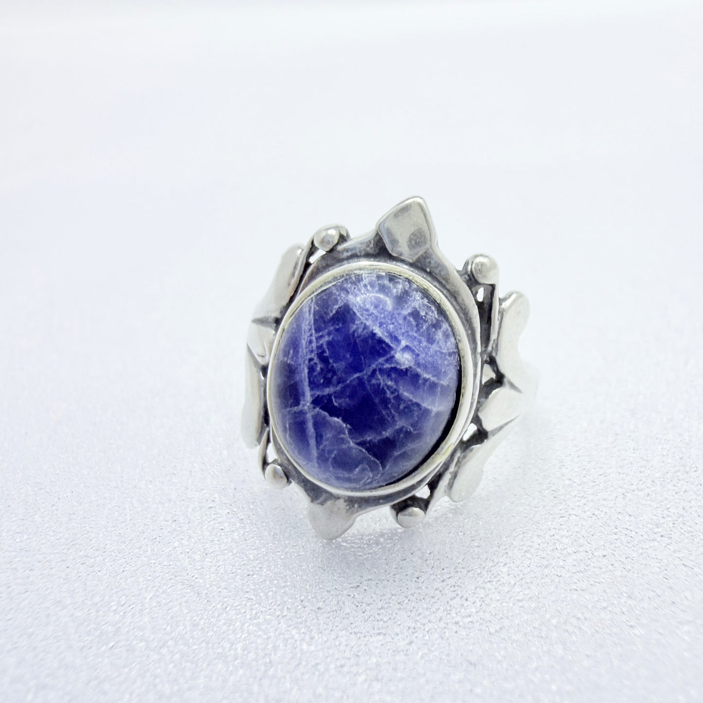 Israel. Vintage Sterling Silver Sodalite Ring.
