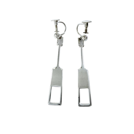 Tone Vigeland, Plus Studios, Norway 1960s. Vintage Sterling Silver Earrings.