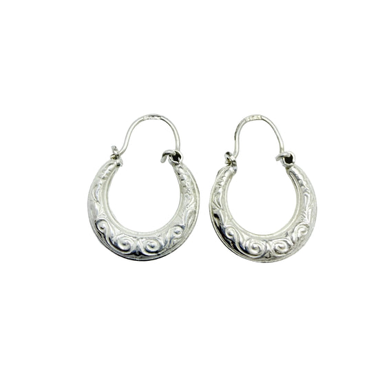 Denmark / Germany ca 1960. Vintage 830 Silver Earrings.