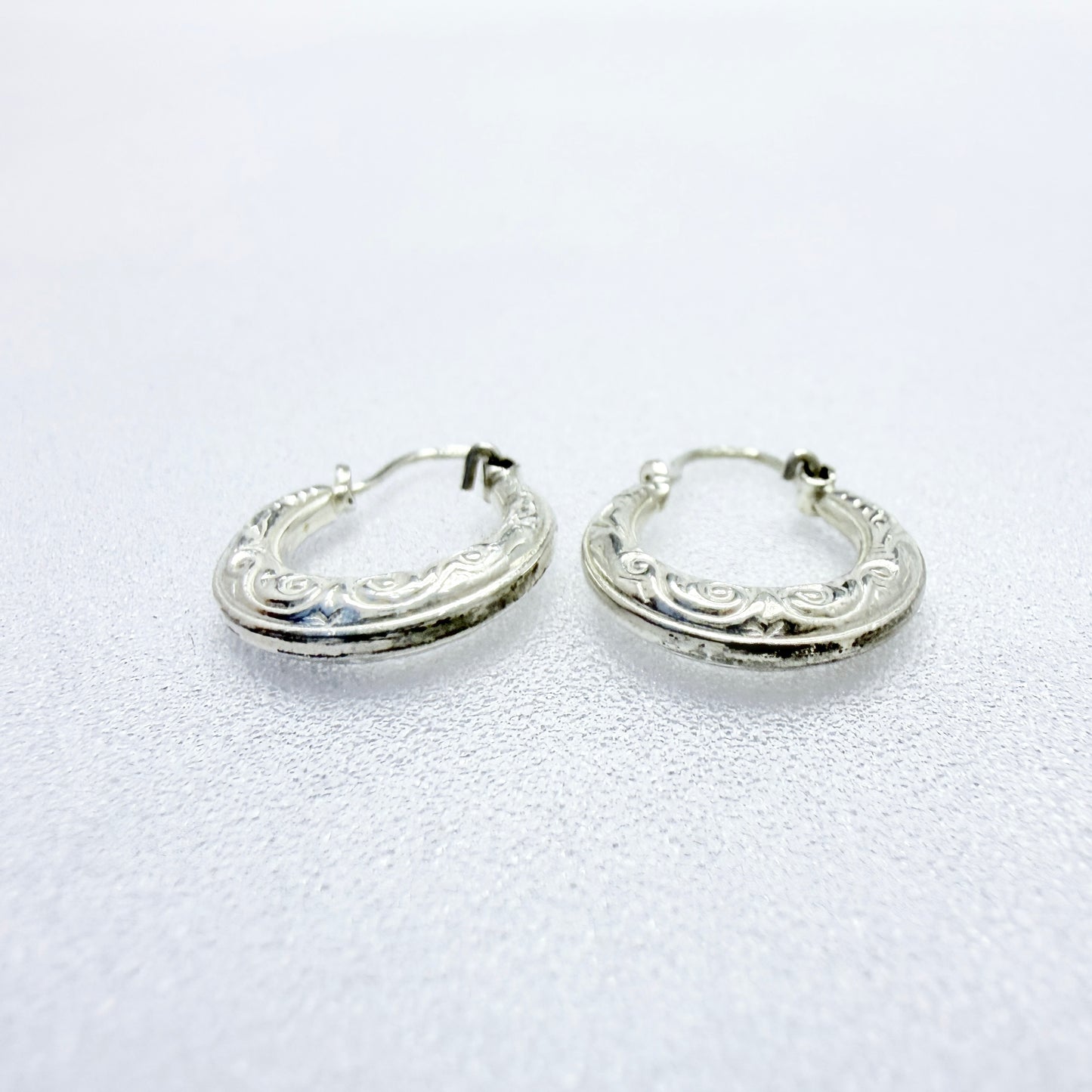 Denmark / Germany ca 1960. Vintage 830 Silver Earrings.