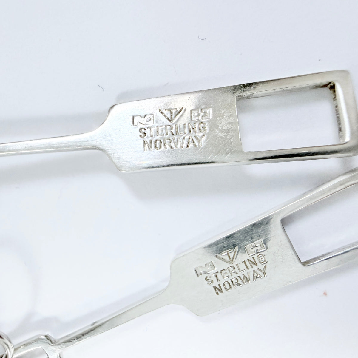 Tone Vigeland, Plus Studios, Norway 1960s. Vintage Sterling Silver Earrings.