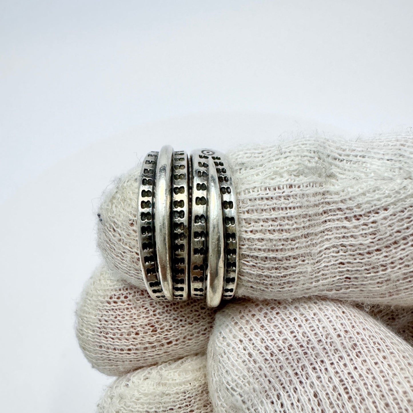 David-Andersen, Norway. Vintage Sterling Silver Viking Copy Ring.