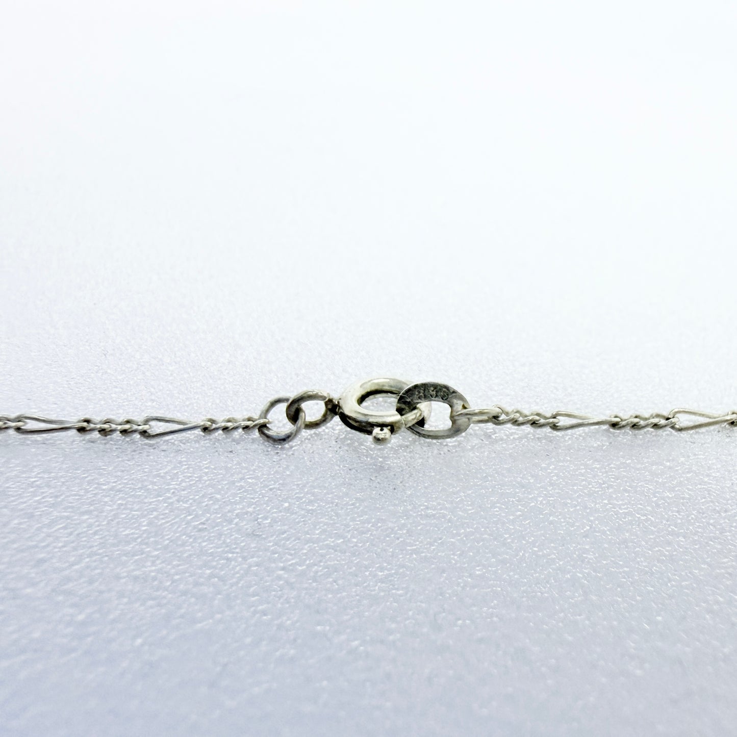 G Kalplan, Sweden c 1950. Vintage Solid Silver Cross Pendant Necklace.