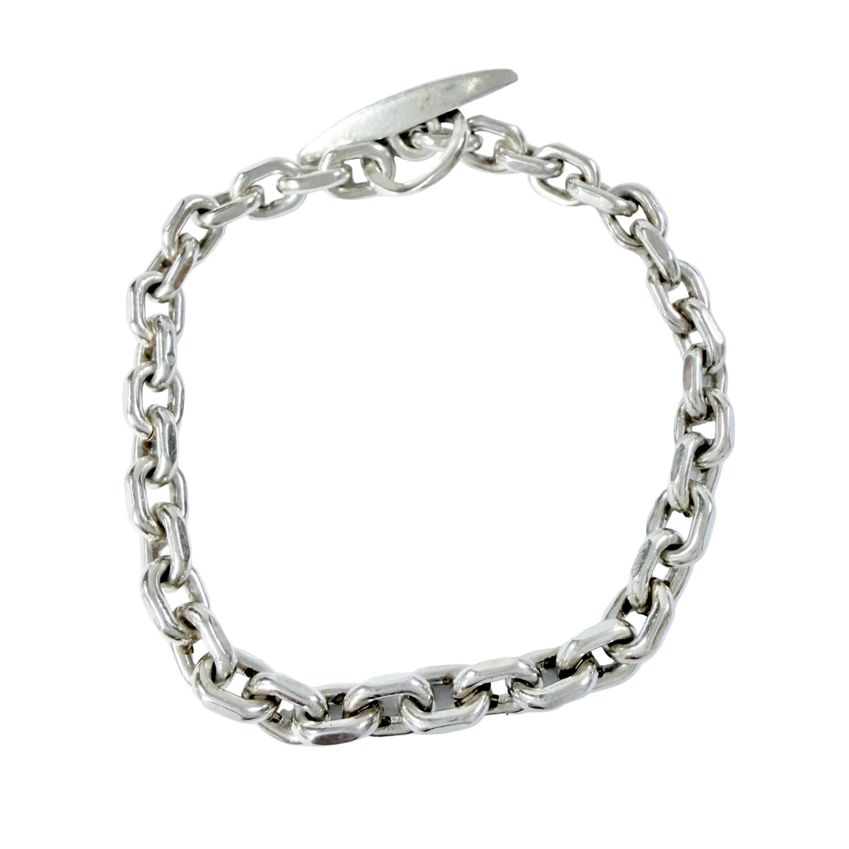 Viggo Wollny, Denmark ca 1960. Vintage Sterling Silver Toggle Clasp Bracelet.