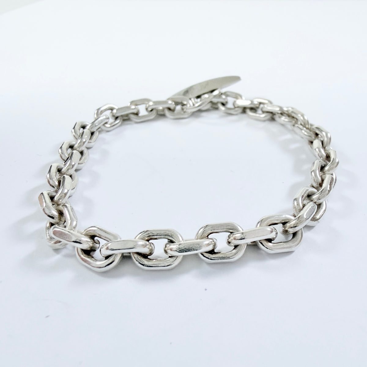 Viggo Wollny, Denmark ca 1960. Vintage Sterling Silver Toggle Clasp Bracelet.