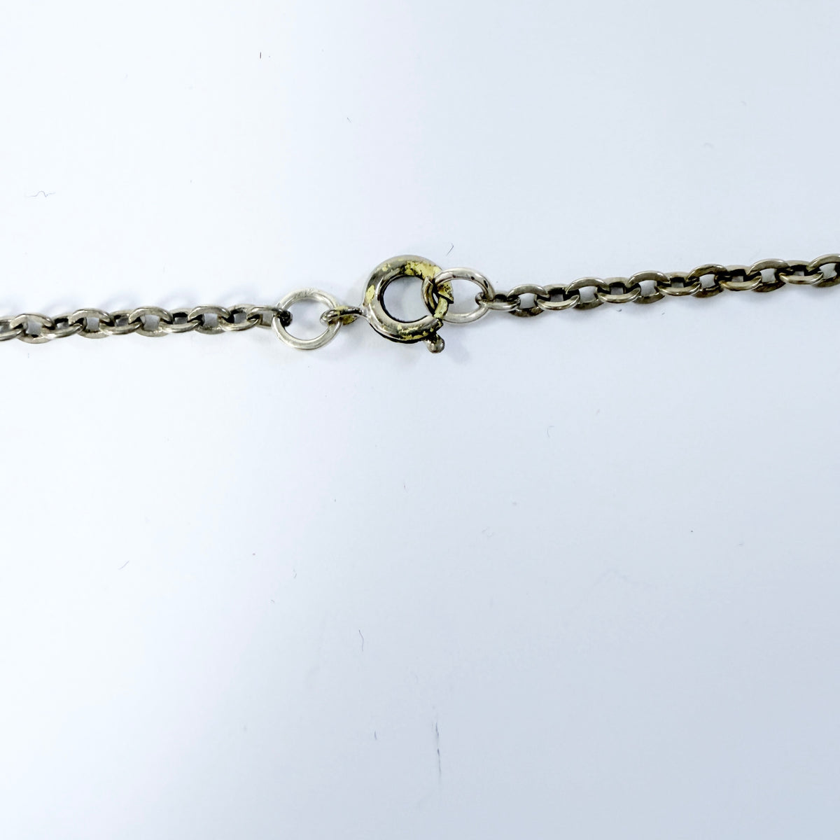 Israel 1960-70s. Vintage Sterling Silver Eilat Stone Necklace.
