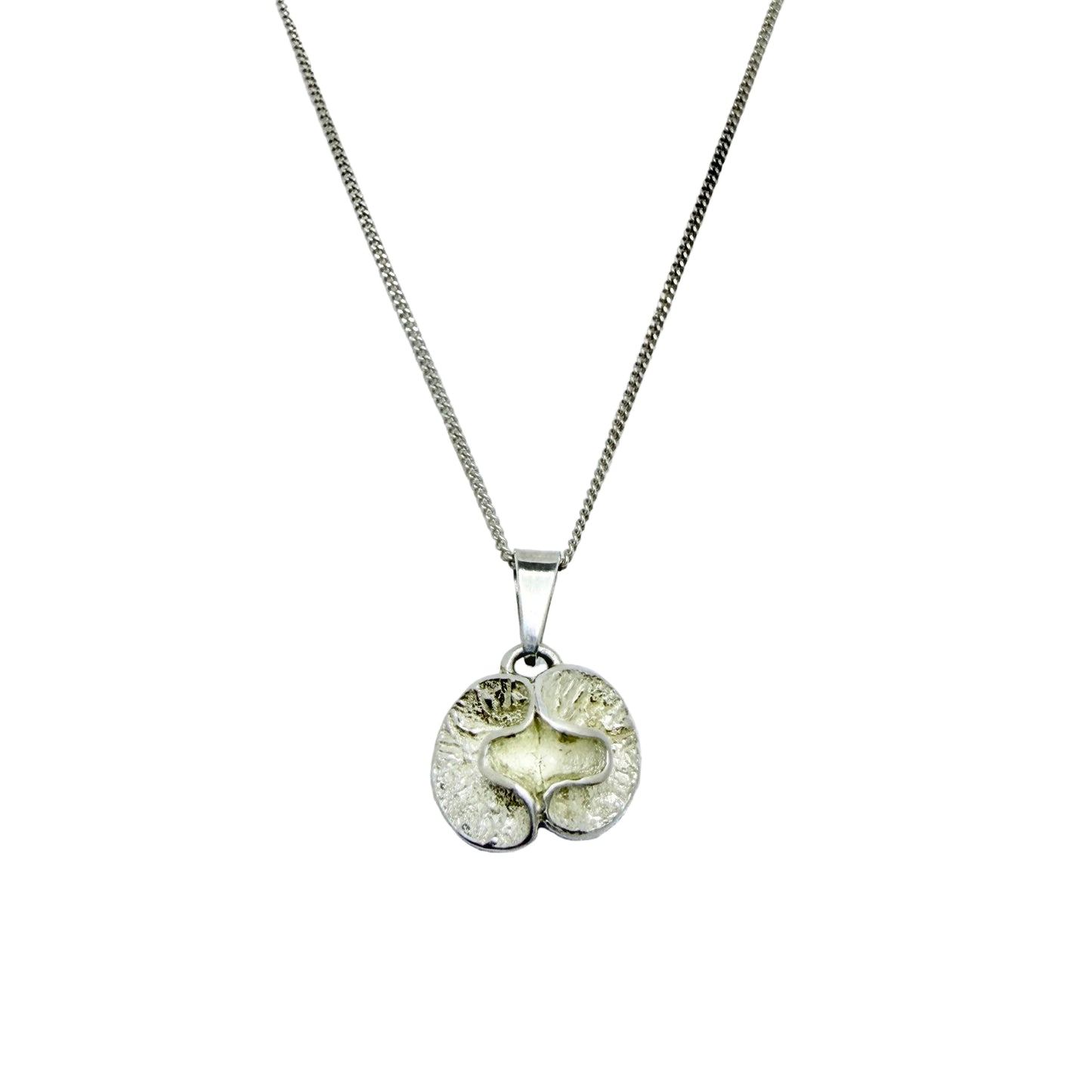Theresia Hvorslev, Sweden 1976. Vintage Sterling Silver Pendant Necklace.
