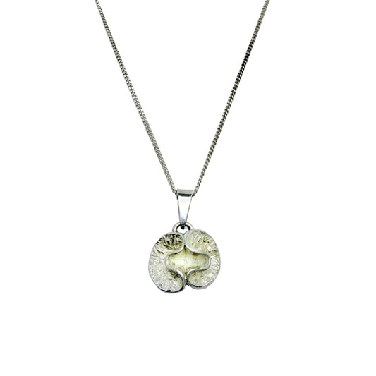 Theresia Hvorslev, Sweden 1976. Vintage Sterling Silver Pendant Necklace.