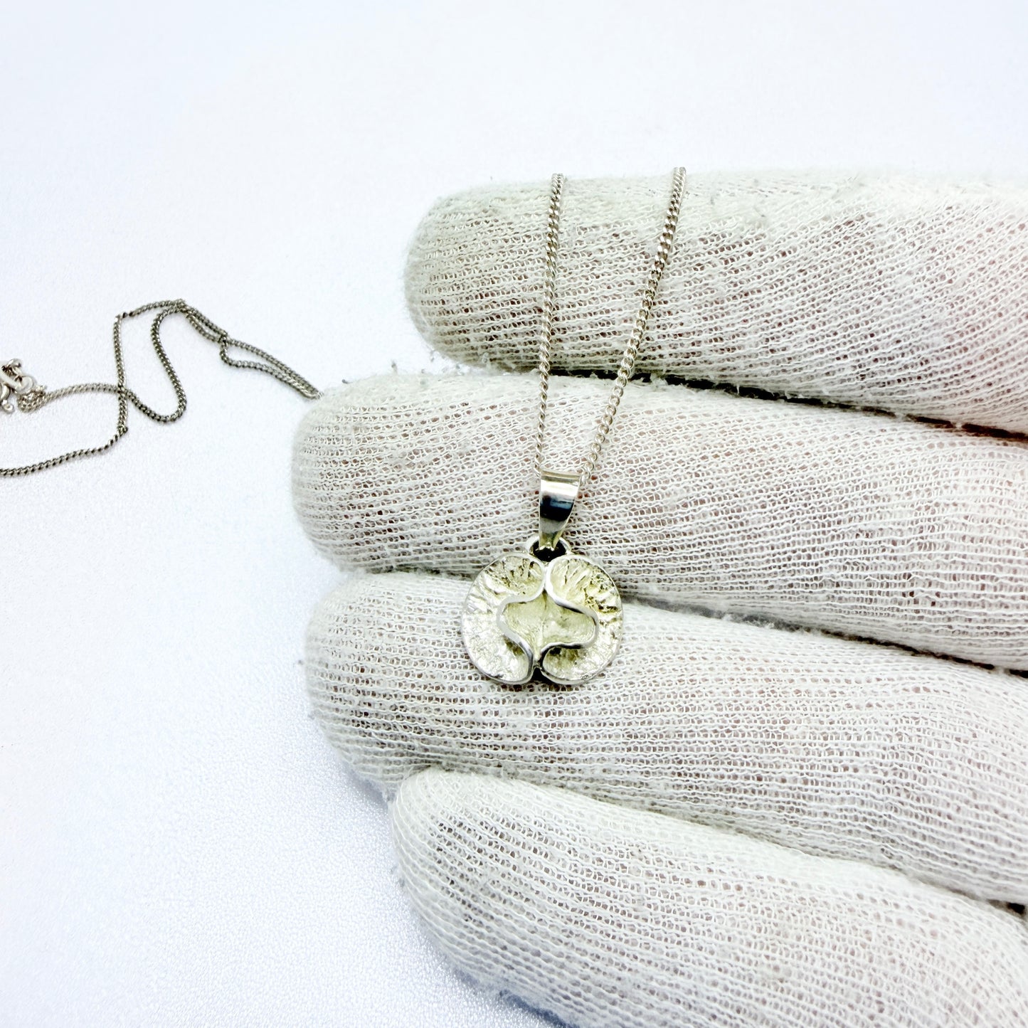 Theresia Hvorslev, Sweden 1976. Vintage Sterling Silver Pendant Necklace.