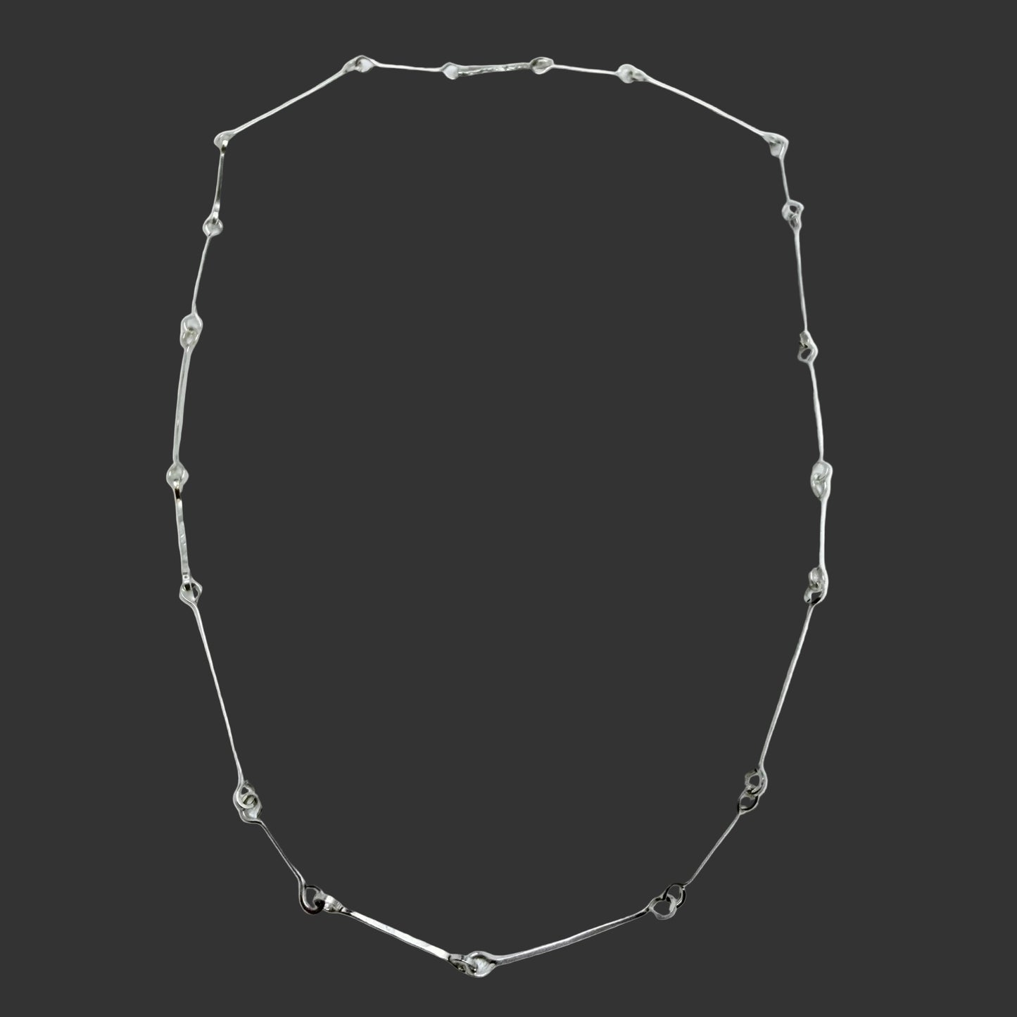 Birgitta Sanitate, Sweden 1977. Vintage Sterling Silver Necklace.