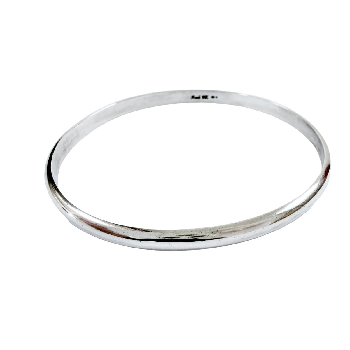 Rusch, Germany ca 1960s. Vintage Solid Silver Bangle Bracelet.