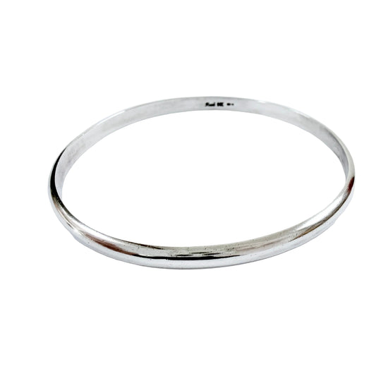 Rusch, Germany ca 1960s. Vintage Solid Silver Bangle Bracelet.