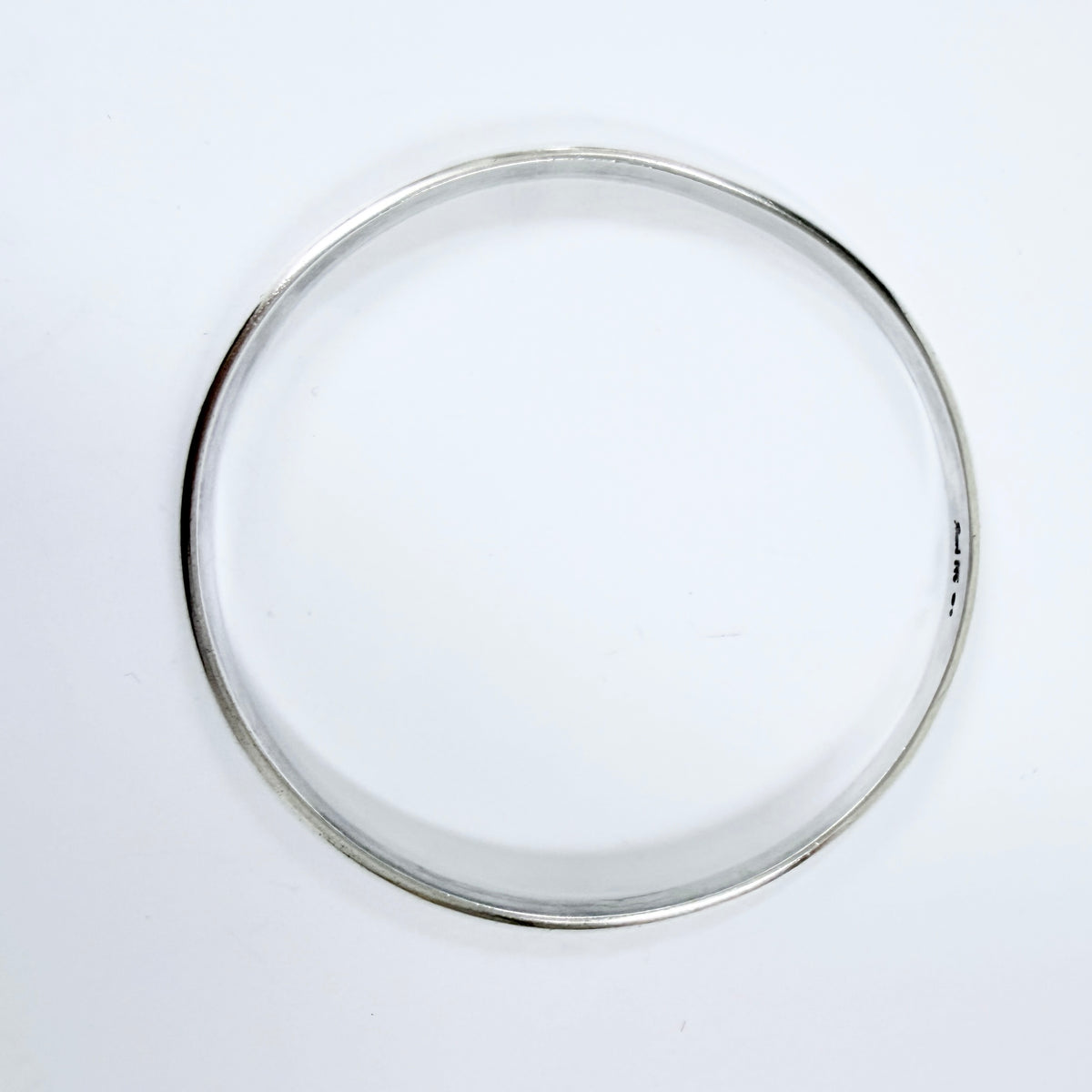 Rusch, Germany ca 1960s. Vintage Solid Silver Bangle Bracelet.