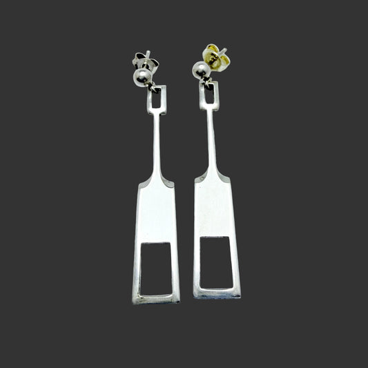 Tone Vigeland, Plus Studios, Norway 1960s. Vintage Sterling Silver Earrings.