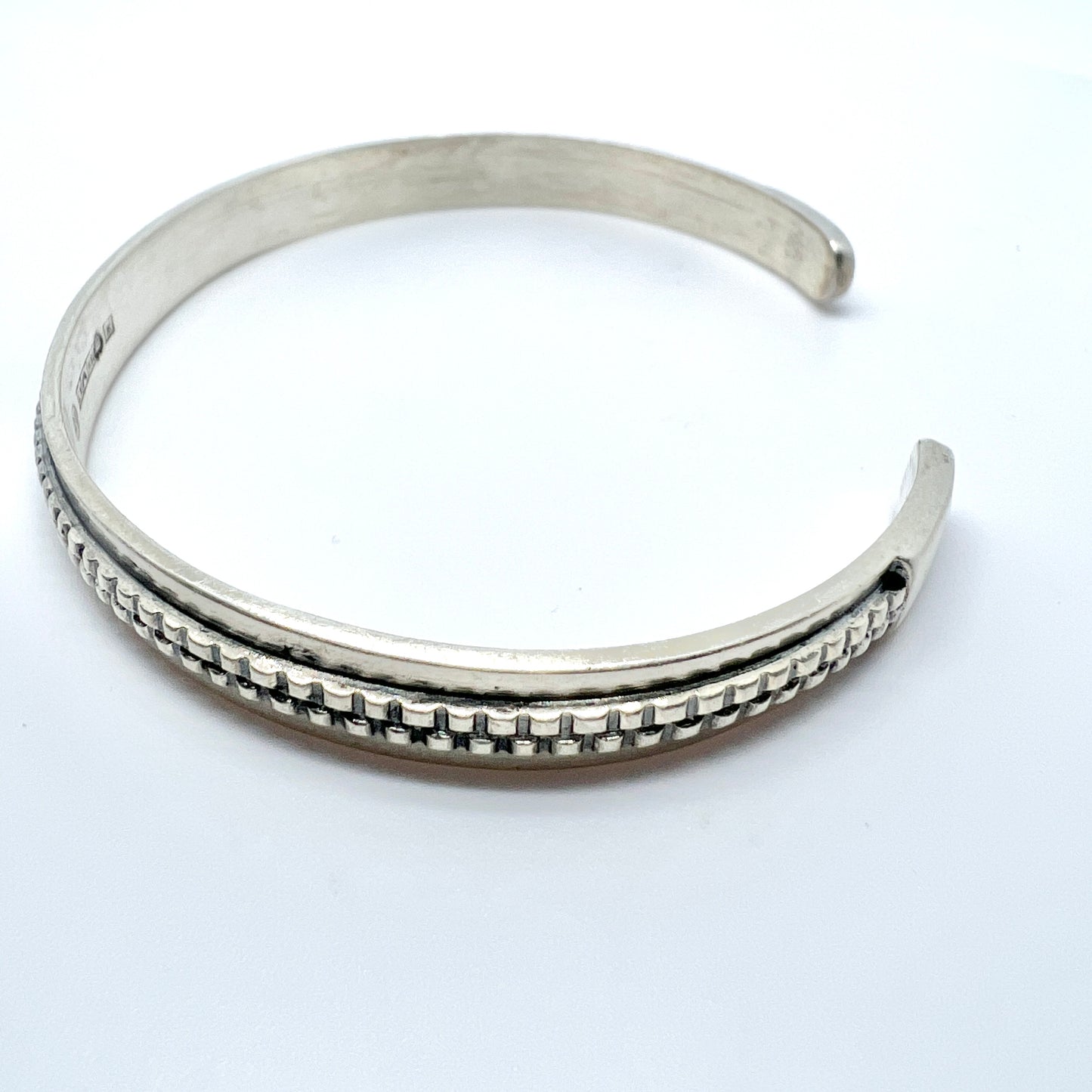 Kalevala Koru, Finland 1963, Vintage Solid Silver Bracelet.