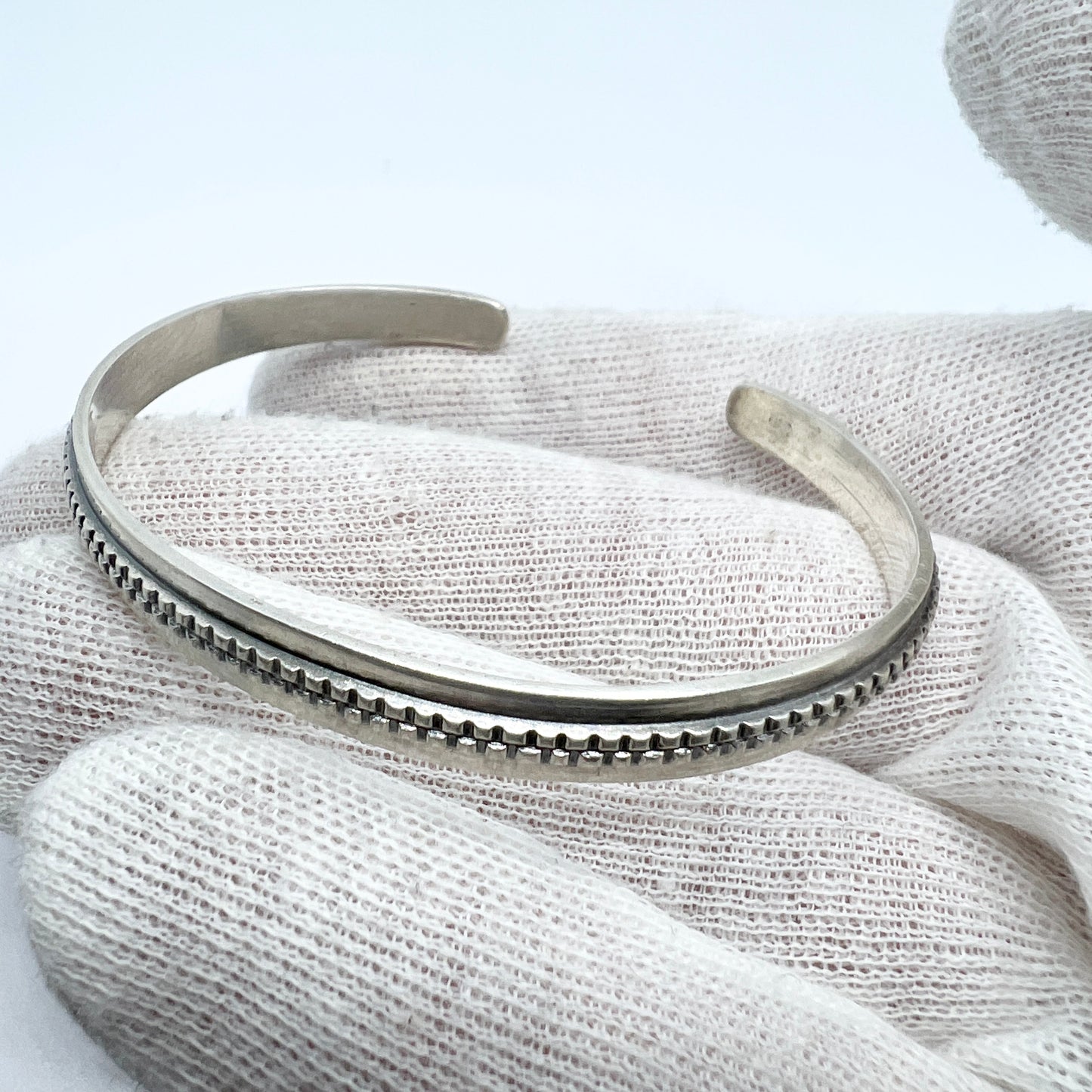 Kalevala Koru, Finland 1963, Vintage Solid Silver Bracelet.