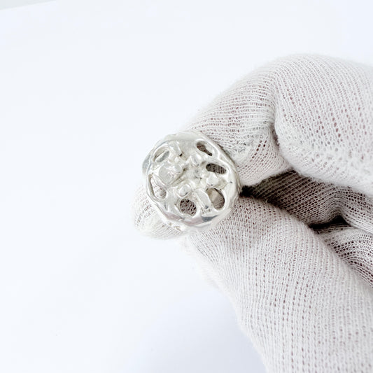 Gson Liedholm, Sweden ca 1970. Vintage Sterling Silver Ring. Signed