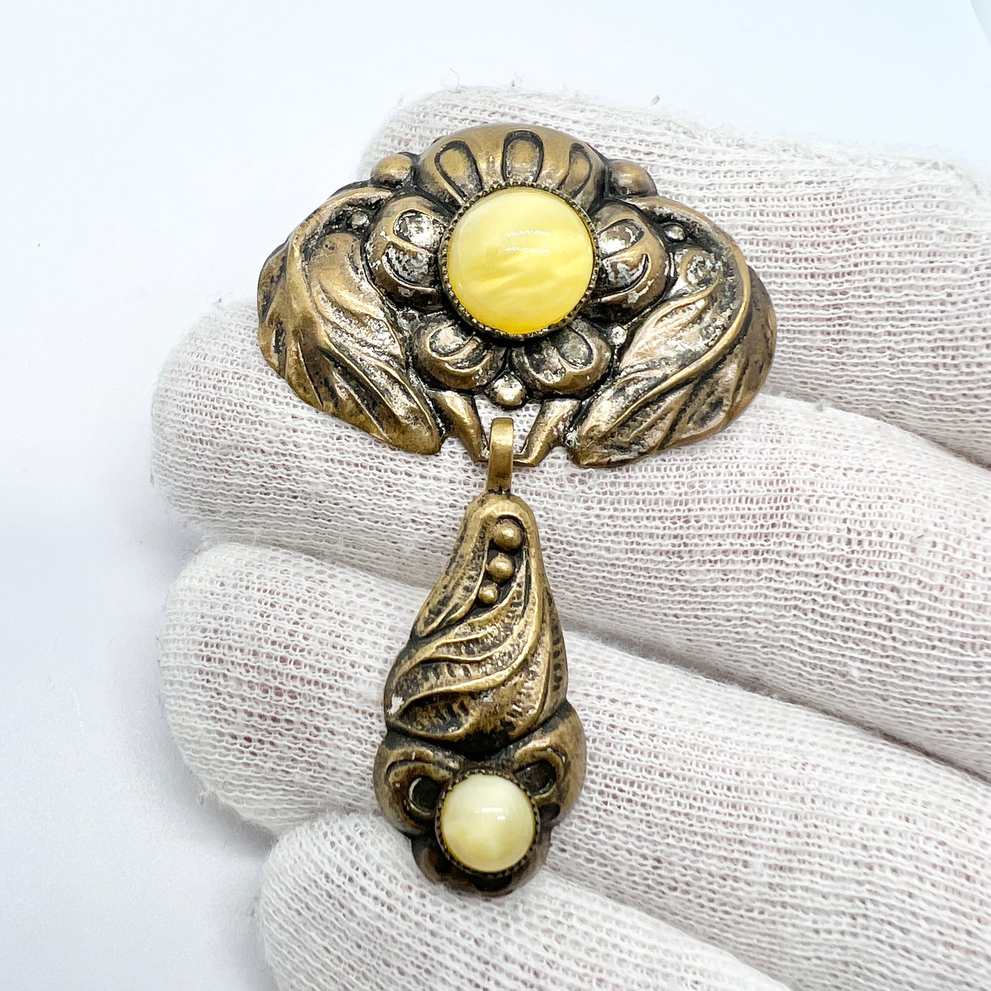 Denmark Early 1900s Art Nouveau Skonvirke Brooch.