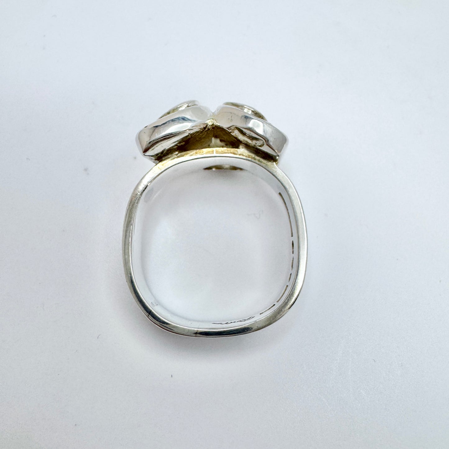Claes E Giertta, Sweden 1981. Vintage Sterling Silver Ring. Signed.