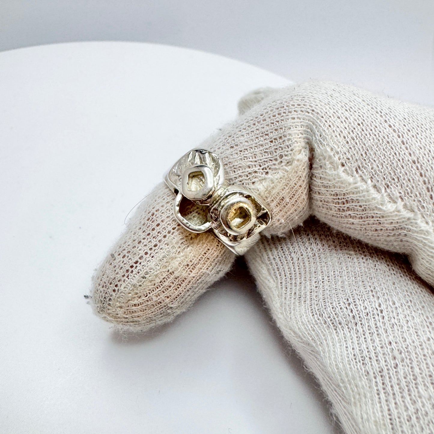 Claes E Giertta, Sweden 1981. Vintage Sterling Silver Ring. Signed.