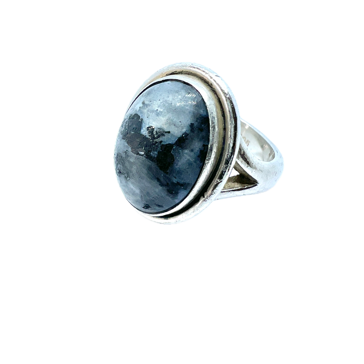 Vintage 1960-70s. Sterling Silver Syenite RIng.