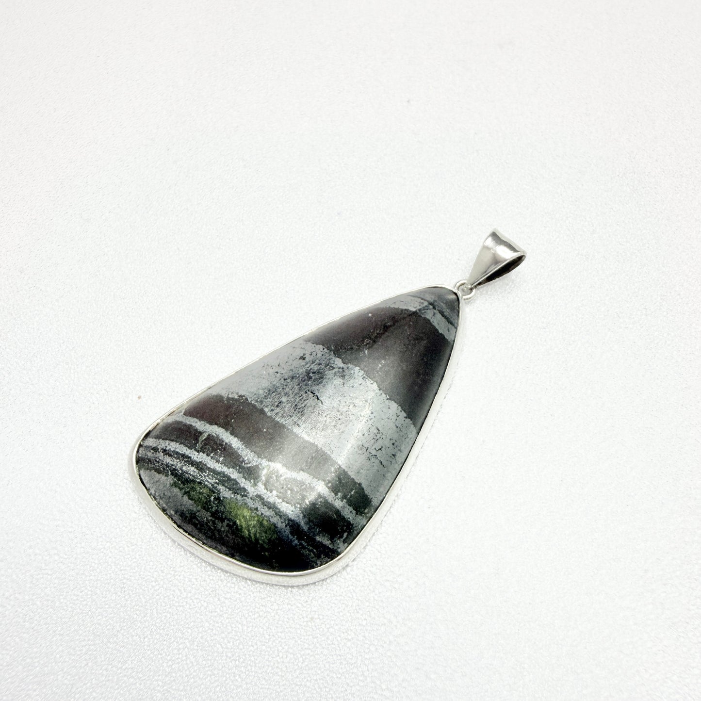 Märta Lindgren, Sweden 1963. Vintage Sterling Silver Iron Ore Pendant.