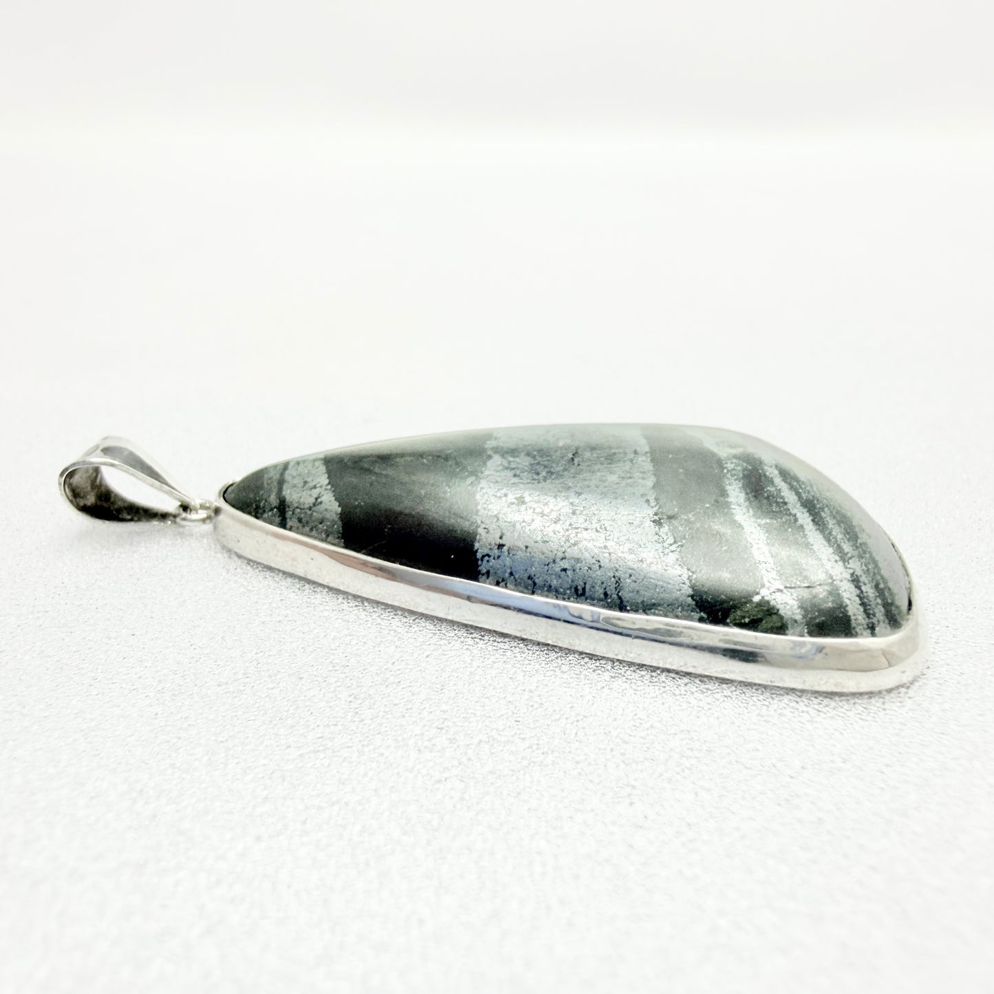 Märta Lindgren, Sweden 1963. Vintage Sterling Silver Iron Ore Pendant.