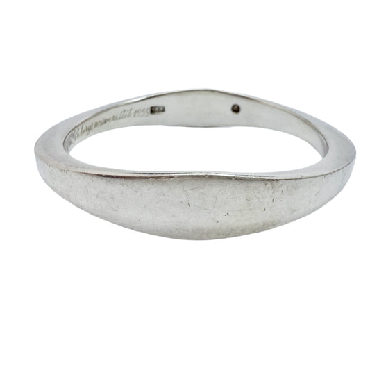 Högberg, Gothenburg Sweden. Chunky Vintage Sterling Silver Bangle.