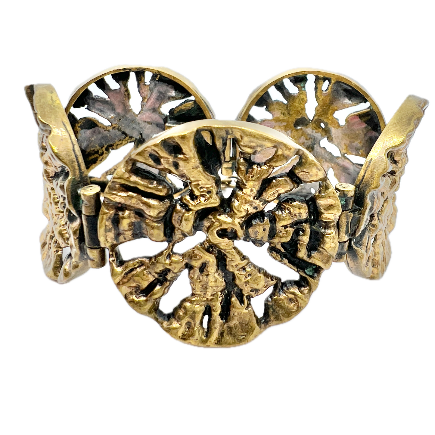 Pentti Sarpaneva Finland 1970s Bold Vintage Bronze Bracelet.