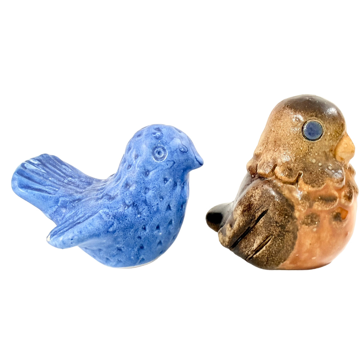 Norrmans and Will Fischer, Sweden ca 1960s Two Vintage Ceramic Bird Figurines.