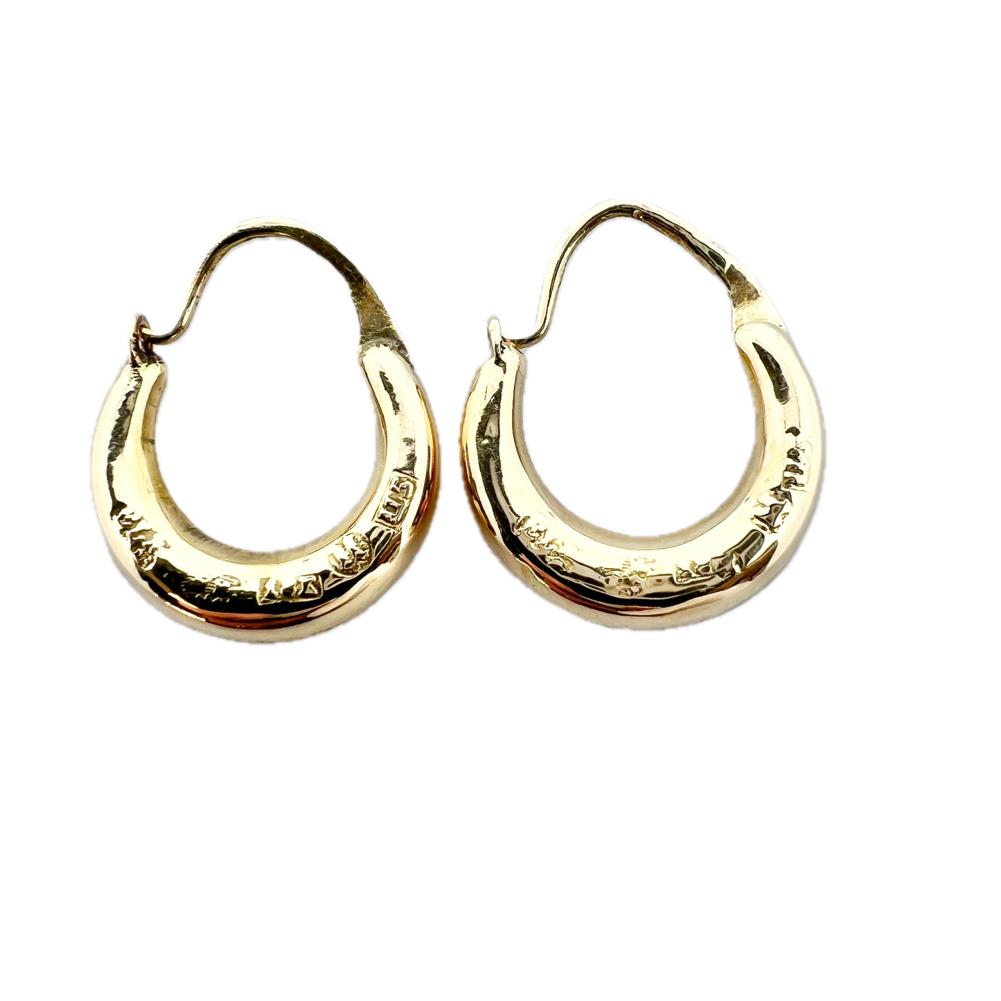 Sweden 1874. Antique 18k Gold Earrings.