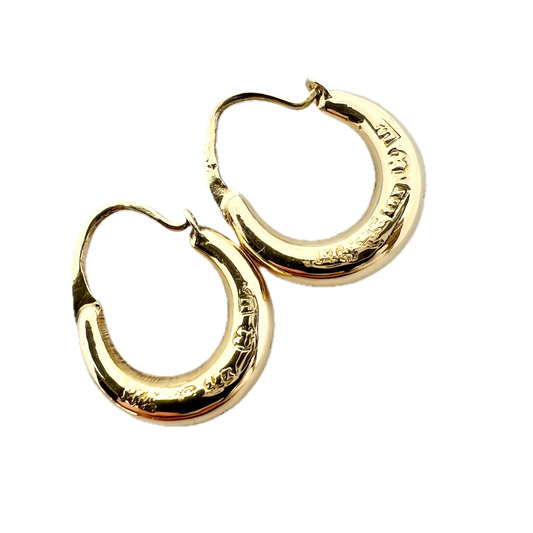 Sweden 1874. Antique 18k Gold Earrings.