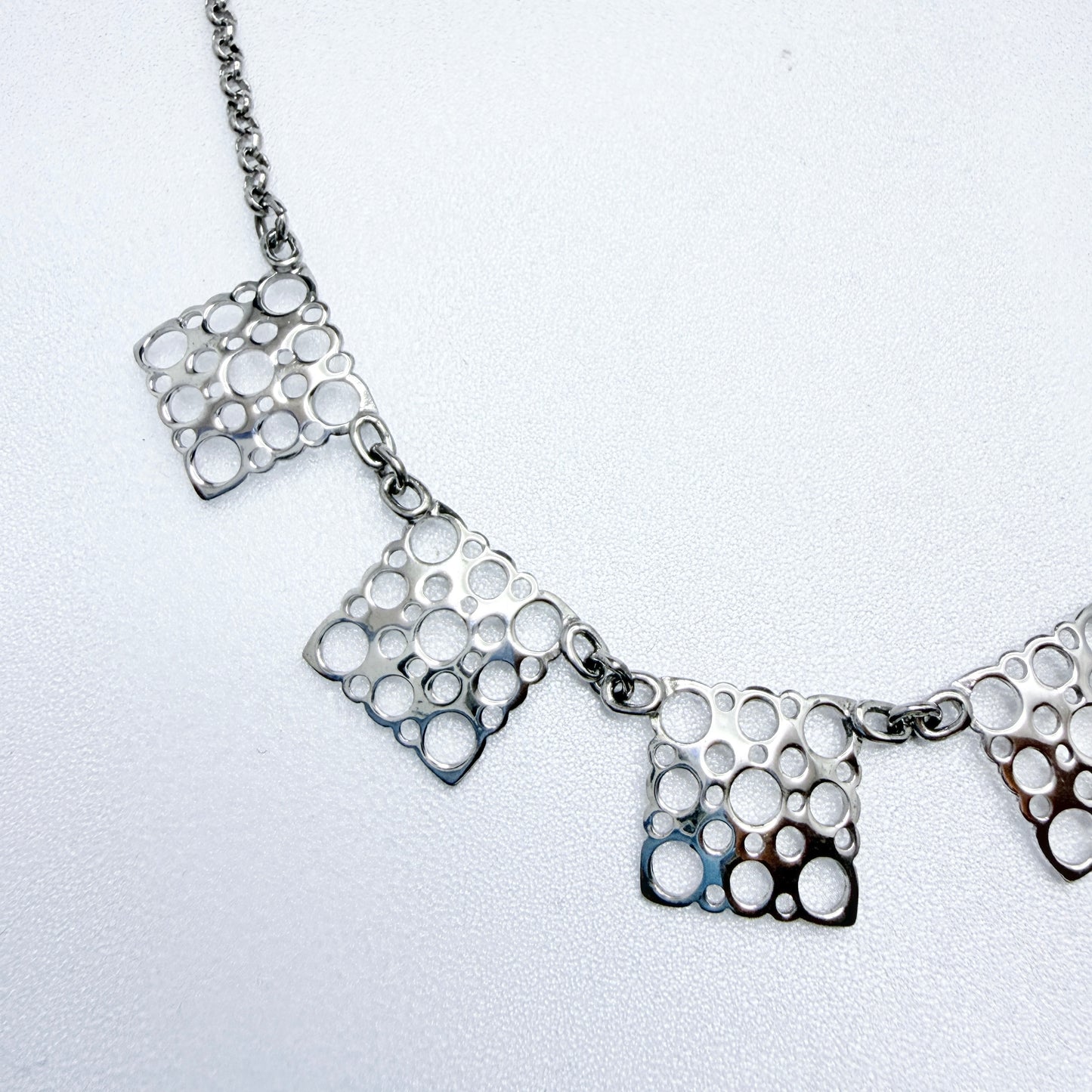 Liisa Vitali for Kultakeskus, Finland Vintage Sterling Silver Necklace