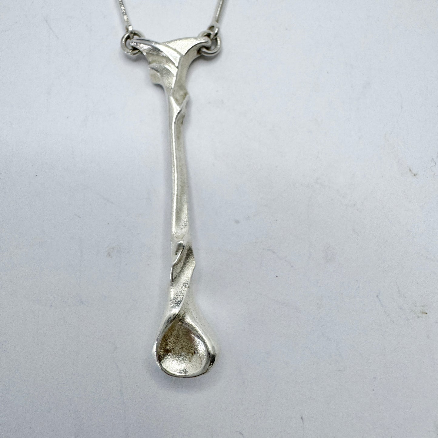 Björn Weckström for Lapponia, Finland 1984. Vintage Sterling Silver Necklace. Stalac