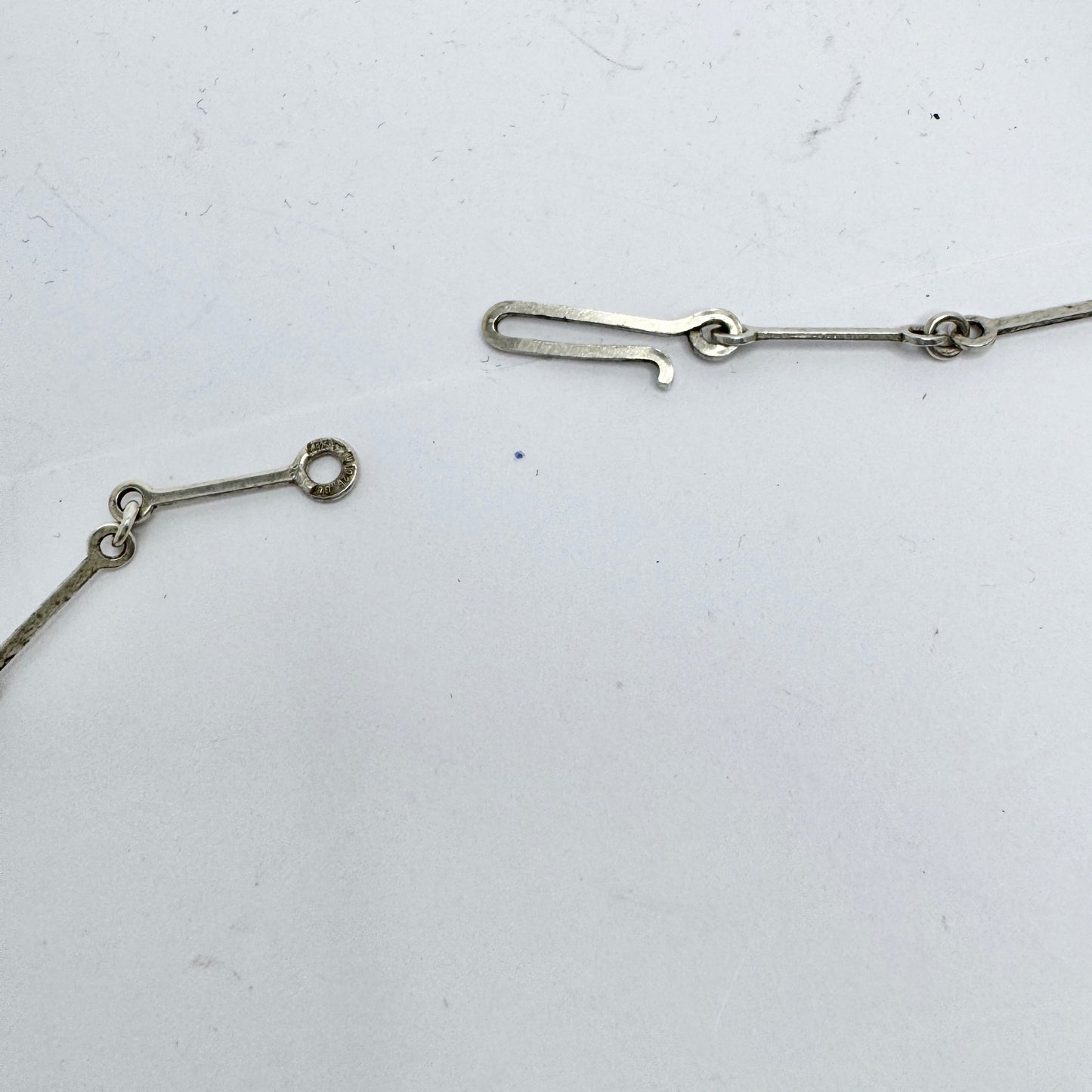 Björn Weckström for Lapponia, Finland 1984. Vintage Sterling Silver Necklace. Stalac