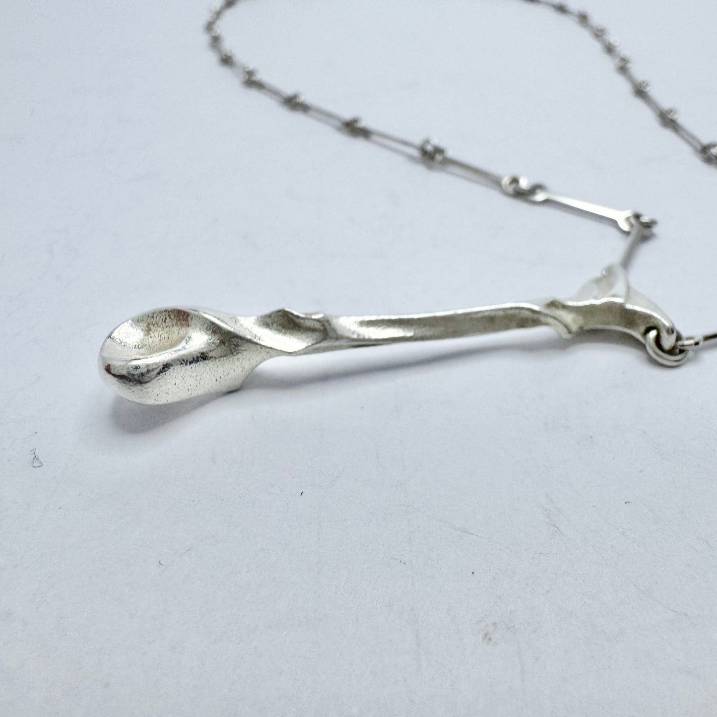 Björn Weckström for Lapponia, Finland 1984. Vintage Sterling Silver Necklace. Stalac