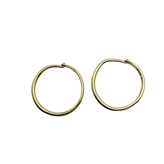 F Holm, Sweden 1871. Antique Victorian 18k Gold Earrings.