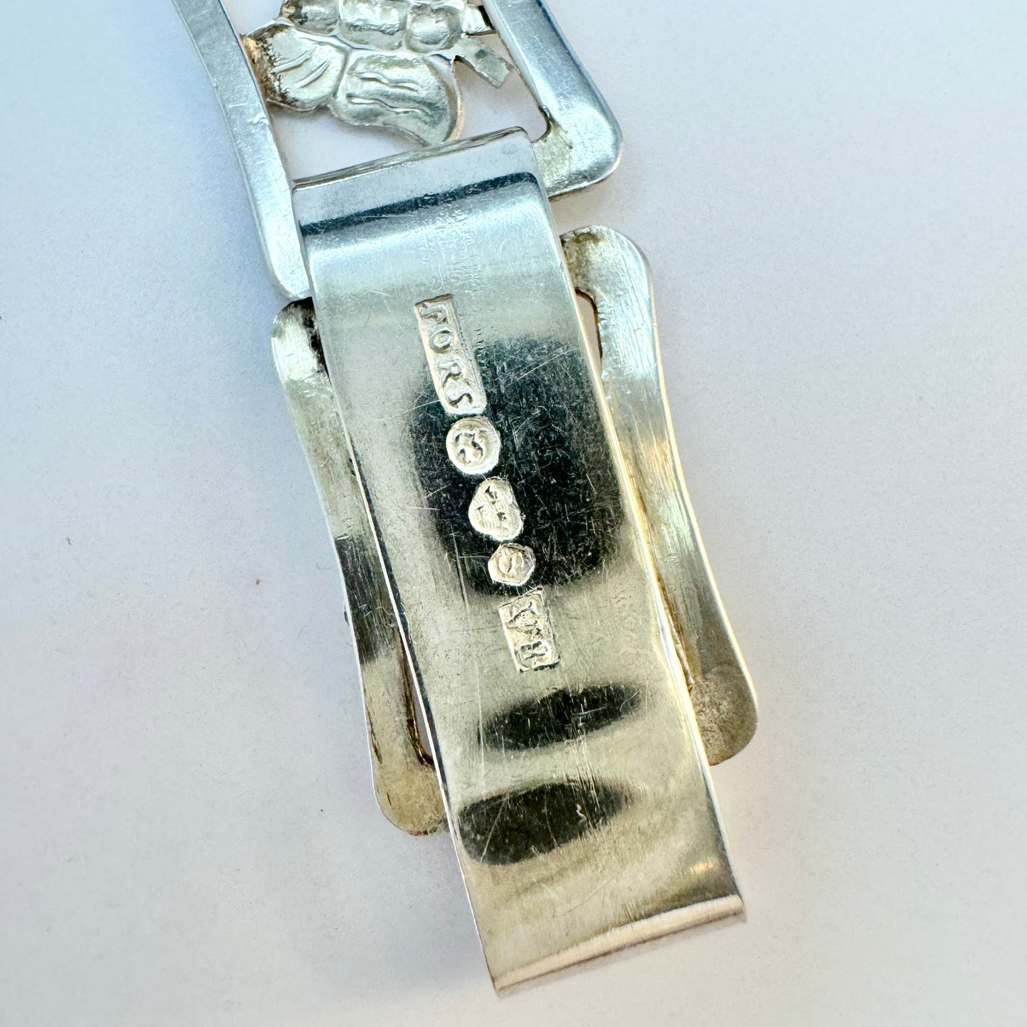 Ernst Forssell, Sweden 1947. Vintage Sterling Silver Butterfly Link Bracelet.