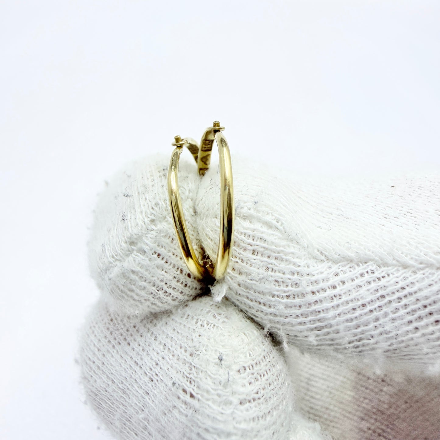F Holm, Sweden 1871. Antique Victorian 18k Gold Earrings.